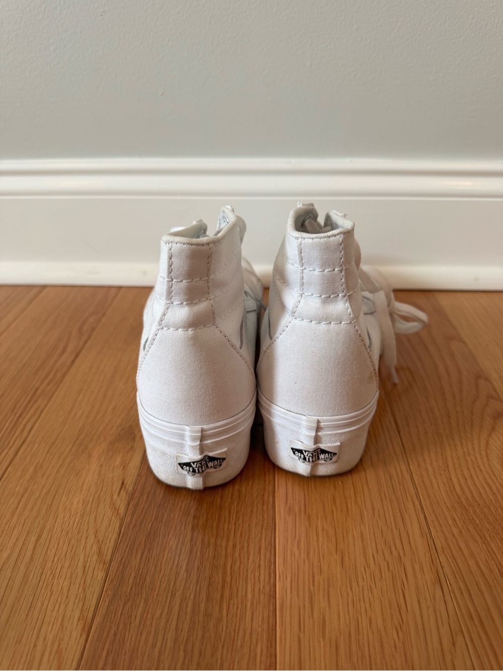 Vans White High-Top Platform Sneakers - Women's - Picture 2 of 9